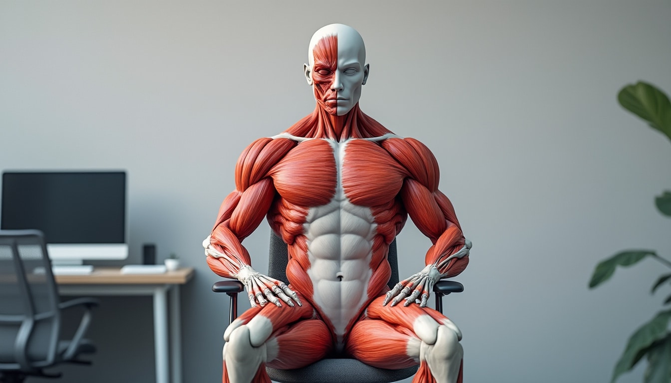 découvrez comment la sédentarité prolongée entraîne une atrophie progressive de la masse musculaire squelettique et quelles mesures adopter pour préserver votre santé musculaire.