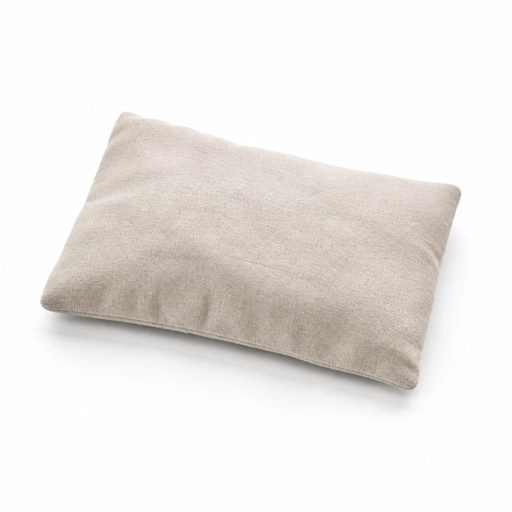 Bouillotte sèche aux graines de lin micro-ondable présenté seul