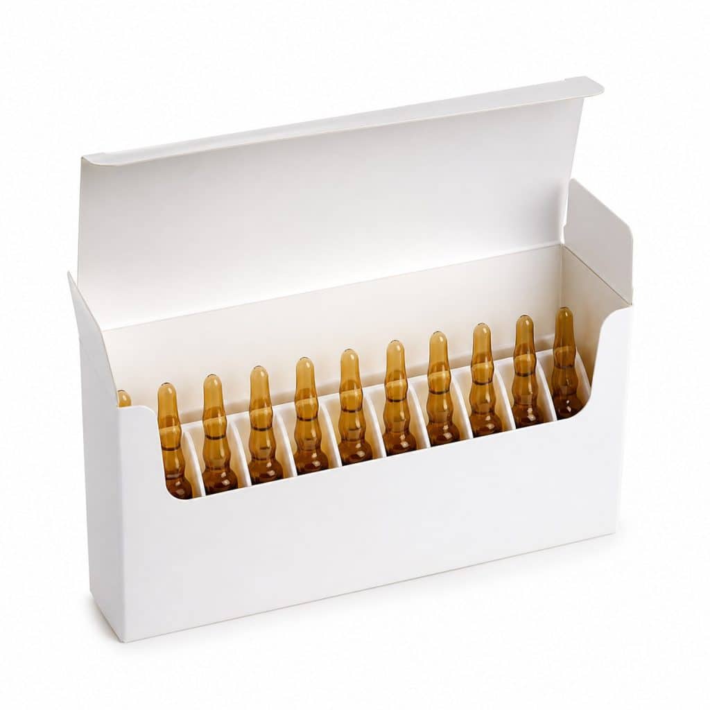 Collagène marin liquide en ampoules présenté seul