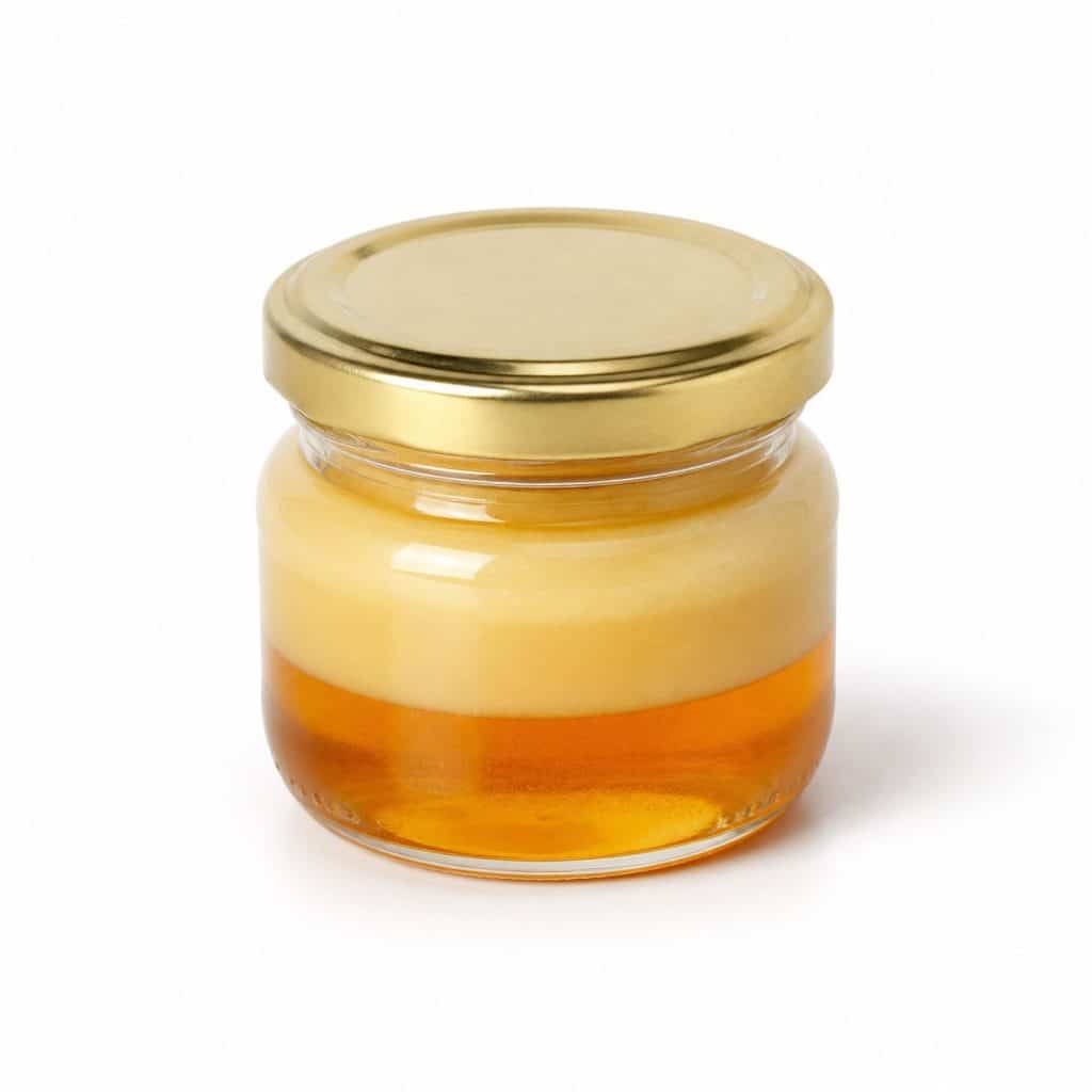 Gelée royale et miel en pot de 40 g présenté seul